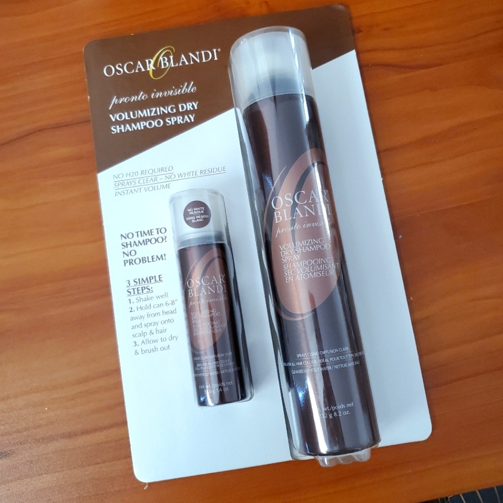 Oscar Blandi Volumizing Dry Shampoo 2 Pack Set, Invisible Spray,  Pronto…